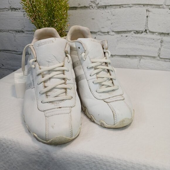 SKECHERS WOMENS AIR COOLED MEMORY FOAM RHINESTONE CHEER ATHLETIC SNEAKERS SZ 7.5 - Picture 8 of 10